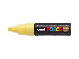 Verfstift Posca PC8K Brede punt 8mm schuin strogeel - 2