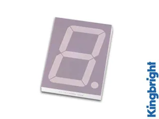 1-Digit Display 57mm Gemeenschappelijke Kathode Geel - 2