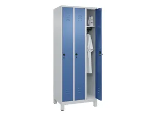 locker,HxBxD 1950x750x500mm,3vak,vak B 250mm,draaigrendel,voeten - 3