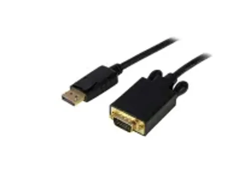 OUTLET 4,5 M Lange Displayport-naar-vga-adapterconverterkabel Zwart