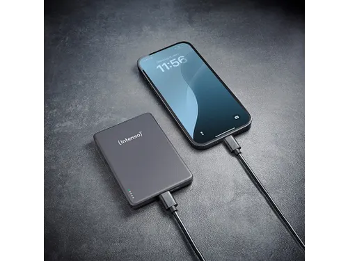 7344034 INTENSO Powerbank Li-Polymer 10.000 mA grijs MagSafe