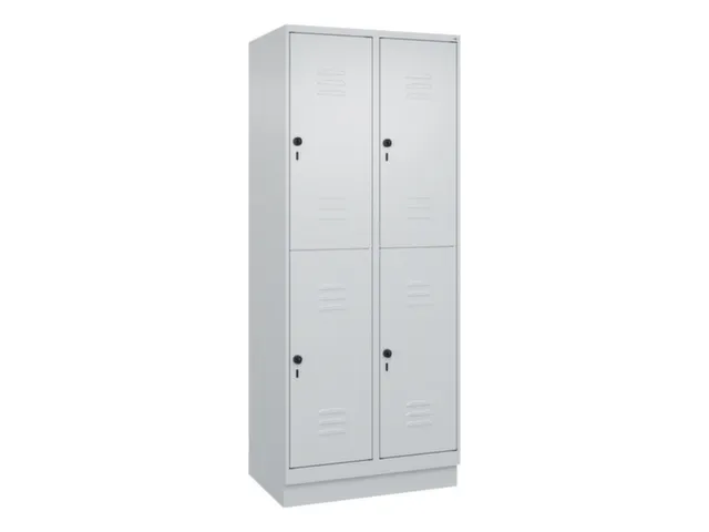 dubbeldekse locker,HxBxD 1950x800x500mm,2x2vak.,vak B 400mm