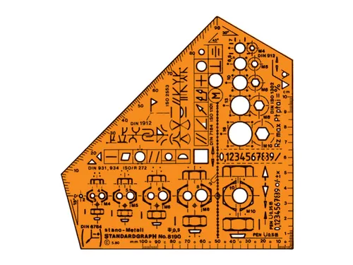 Sjabloon Standardgraph Metaalbewerking