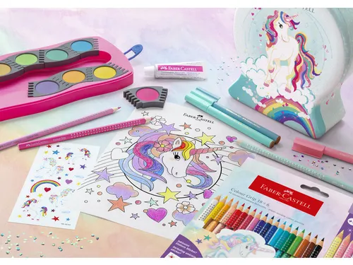 Viltstift Faber-Castell Connector Snow globe Unicorn 33 stuks assorti