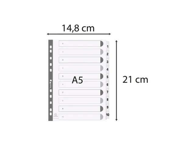 Intercal.carte blanc he A5 10 Pos. 1-10