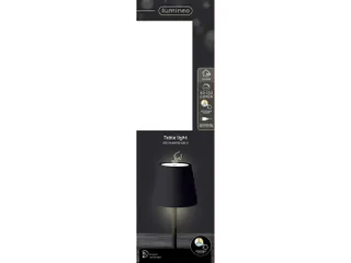 Tafellamp Lumineo led oplaadbaar steady buiten zwart - 4