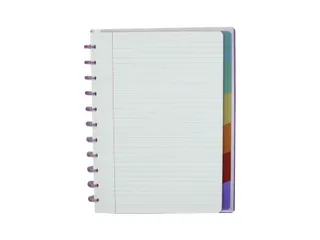 Schrift Atoma A4+ lijn 120blz 90gr PP transparant assorti - 7