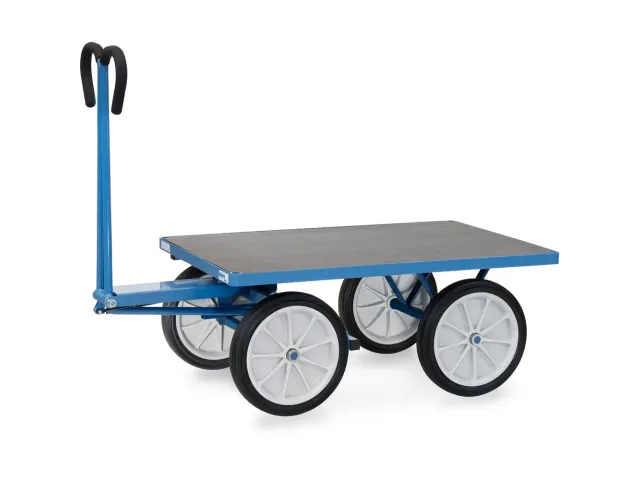 Handtrekwagens 6404v 4 Wielen 1000kg 1200x800mm Massief Rubber