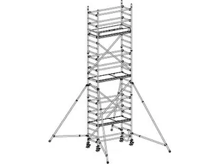rolsteiger,reik H 7,25m,steiger H 6,49m,3platform(s),m. luik - 10