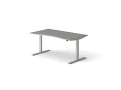 Elektrisch ihv bureau HxBxD 640-1300x1600x900/800mm blad grijs