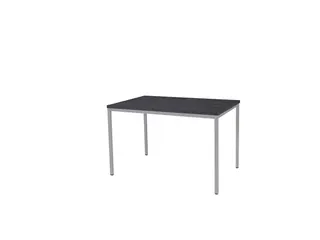 Domino Basic Tafel Vaste Hoogte 120x80 houtprint schaduw alu 4-poots - 1