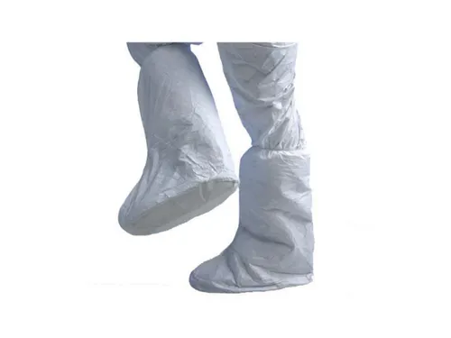 DuPont Tyvek 500 POBA overlaarzen met antislipzool, wit, maat XL, 10 s