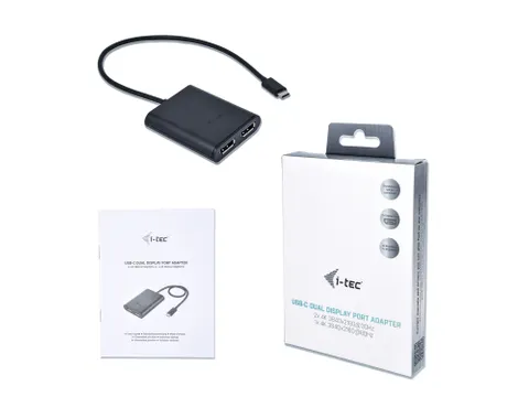 USB-C naar 4K Dual DisplayPort Adapter