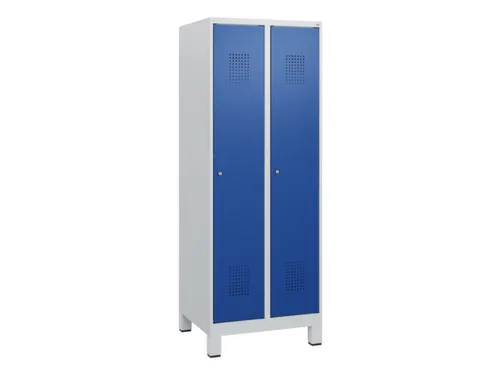 schoollocker,HxBxD 1630x600x500mm,2vak,vak B 300mm,cil.-slot,voeten