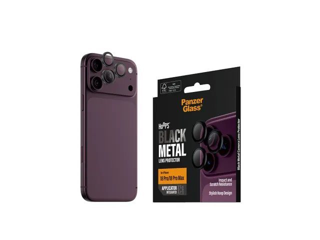 PanzerGlass Hoops Camera Lens Protector Black iPhone 18 Pro | 18