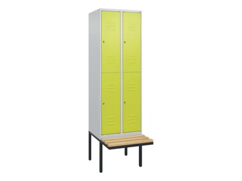 Dubbeldekse dekenkist,HxBxD 2120x600x815mm,2x2vak.,vak B 300mm