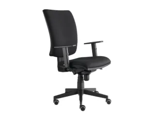 Bureaustoel Solid met armleuningen Zwart - 1