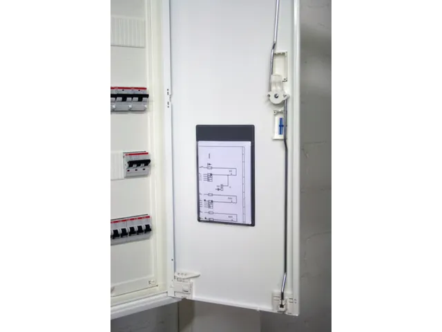 hoes voor schakelschema’s,DIN A6,staand,achterzijde zelfklevend