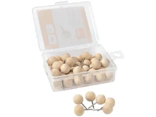 Punaises Nobo hout voor memobord 40 stuks - 1