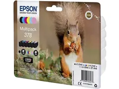 Inktcartridge Epson 378 T3798 6 kleuren C13T37884010
