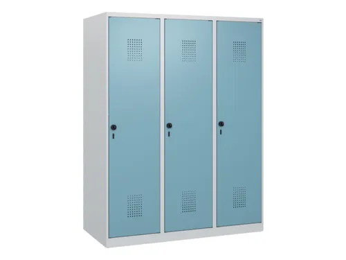 schoollocker,HxBxD 1530x1200x500mm,3vak,vak B 400mm,draaigrendel