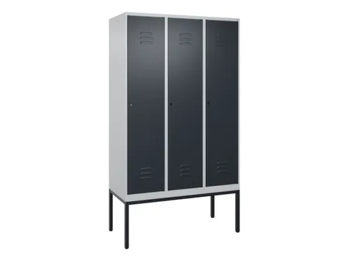 locker voor scheiding van kleding,HxBxD 2120x1200x500mm,3vak