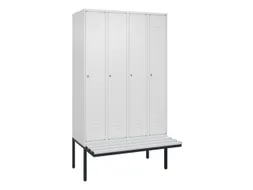 locker voor scheiding van kleding,HxBxD 2120x1200x815mm,4vak