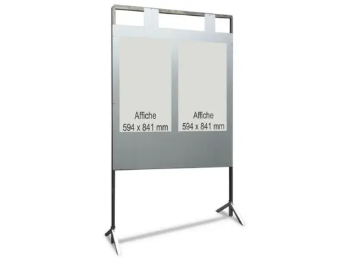 stembord,HxB 2100x1400mm,2nummerplaten,frame verzinkt