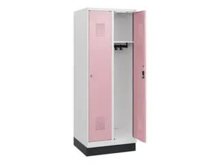 schoollocker,HxBxD 1630x600x500mm,2vak,vak B 300mm,cil.-slot,sokkel - 1