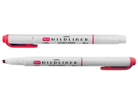 MILDLINER markeerstift rood dubbele punt