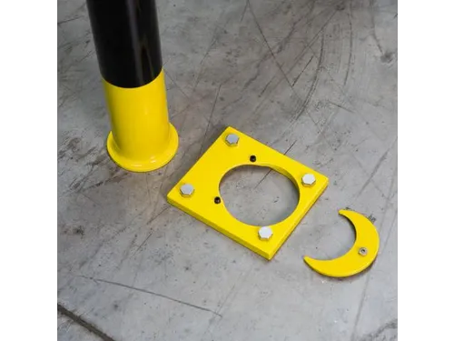 Aanrijdbeschermingsbeugel Wegneembaar 350x750mm Met Kunststofcoating