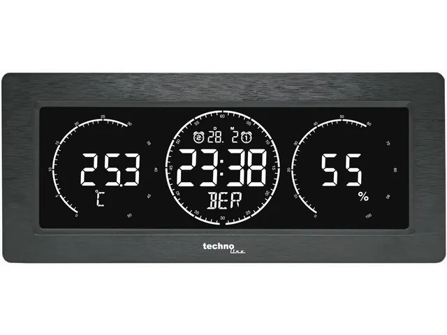 Wereldklok Technoline WT 458 232x99x48mm zwart