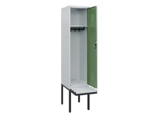 locker met bank,HxBxD 1950x400x815mm,1vak,vak B 400mm,cilinderslot - 1