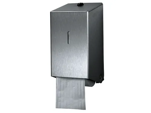 Toiletpapierdispenser Euro Products systeemrol duo zilver 438001
