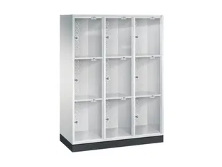 grootvolume-lockersysteem,HxBxD 1750x1220x500mm,3x3vakken,cil.-slot - 3