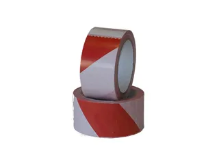 Waarschuwingstape IEZZY 50mmx66m rood/wit - 1
