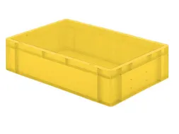 Euronorm-stapelbak 26l 145x600x400mm Wanden/bodem Gesloten Geel