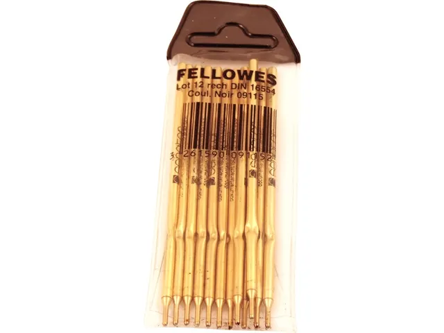 Balpenvulling Fellowes DIN voor baliepen medium zwart 12 stuks