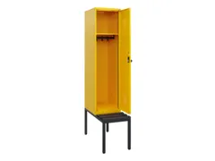 locker met bank,HxBxD 1950x400x815mm,1vak,vak B 400mm,draaigrendel