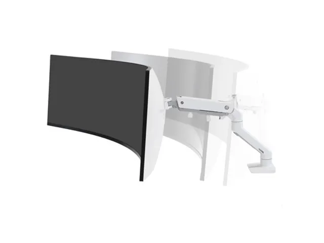 Ergotron Monitorarm HX Wit voor Curved Schermen 49 Inch