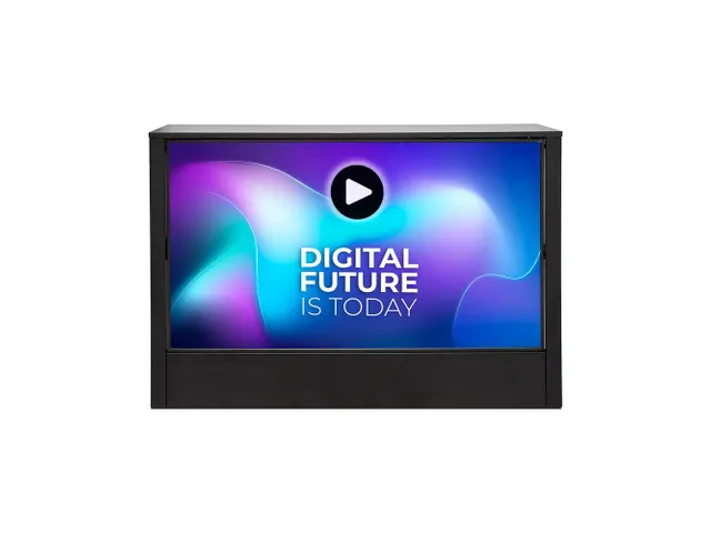 Digital Counter Futuro met 55 inch Samsung scherm landscape