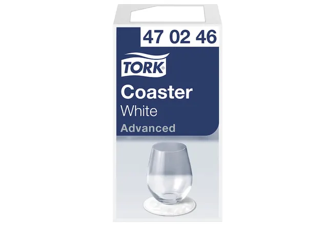 Tork 470246 Onderzetter Advanced wit 9cm