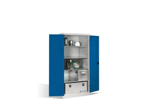 universele kast,HxBxD 1950x930x800mm,romp RAL7035,front RAL3003