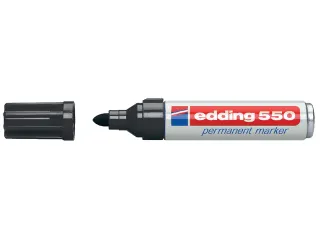 Viltstift edding 550 rond zwart 3-4mm - 1