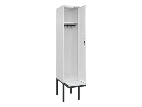 locker met bank,HxBxD 2120x400x815mm,1vak,vak B 400mm,cilinderslot