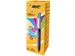 Balpen BIC 4kleuren Grip Medium Fashion