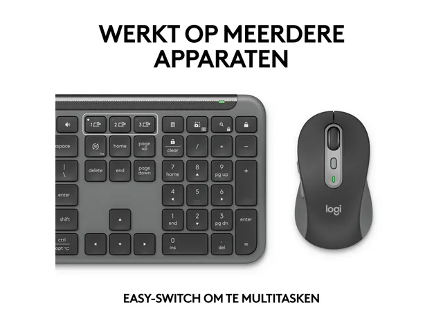 Logitech MK950 Toetsenbord Azerty FR Signature Slim en muis