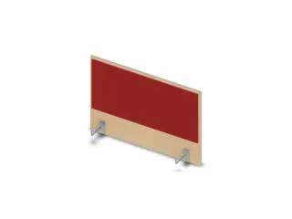 opzetpaneel bureau aanbouw zijkant NE-esdoorn BN4011-rood 800mm - 1
