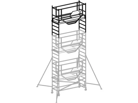 rolsteiger,1platform(s),1luik,platform BxD 2080x610mm,aluminium
