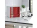 Module à 10 tiroirs Leitz rouge